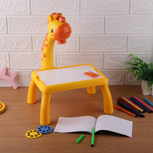 میز نقاشی پروژکتور دار کودک طرح زرافه TETRIS PROJECTION PAINTING TABLE-اسباب بازی